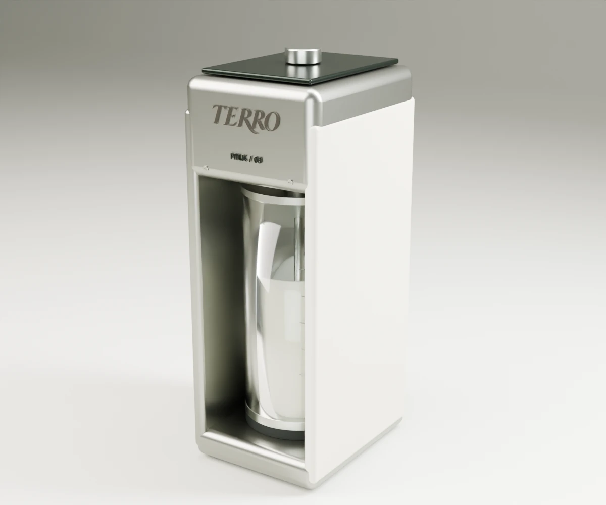 TERRO MILK AUTO removable module in satin metal