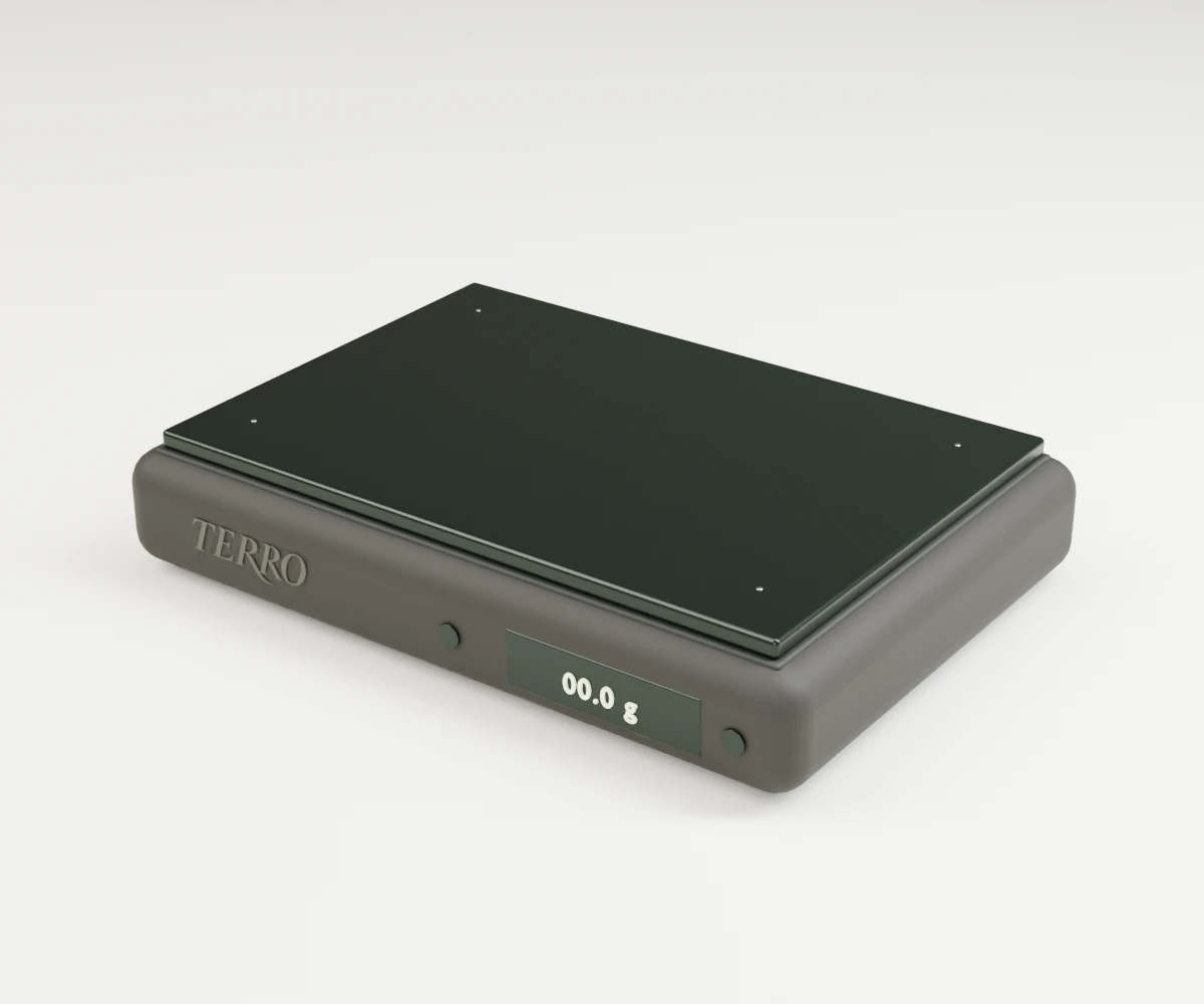 TERRO WEIGH removable module in satin metal